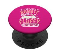 Je vis avec Un Lapin PopSockets PopGrip Adhésif