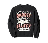 Je vis avec Un Lapin Sweatshirt