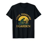 Je vis donc je jardine Parent Sunrise Silhouette T-Shirt