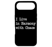 Je vis en Harmonie avec Le Chaos Citations Musicales drôles Coque pour iPhone Air