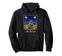 Je vis Ici Maintenant Baseball Girl Funny Ballfield Meme Sweat à Capuche