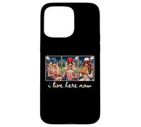 Je vis Ici Maintenant, Filles de Baseball Coque pour iPhone 15 Pro Max