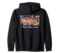 Je vis Ici Maintenant, Filles de Baseball Sweat à Capuche