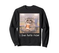 Je vis Ici Maintenant, mème drôle de Baseball de Raton Sweatshirt