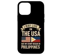Je vis peut-être aux États-Unis, mais mon histoire a commencé aux Philippines Coque pour iPhone 12 mini