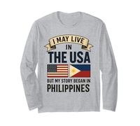 Je vis peut-être aux États-Unis, mais mon histoire a commencé aux Philippines Manche Longue
