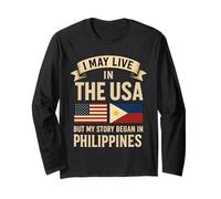 Je vis peut-être aux États-Unis, mais mon histoire a commencé aux Philippines Manche Longue