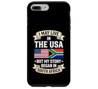 Je vis Peut-être aux États-Unis, mais Mon Histoire a commencé en Afrique du Sud Coque pour iPhone 7 Plus/8 Plus