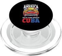 Je vis Peut-être en Amérique, mais Mon Histoire a commencé à Cuba PopSockets PopGrip pour MagSafe