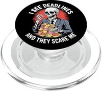 Je vois des délais et ils me font peur Halloween PopSockets PopGrip pour MagSafe