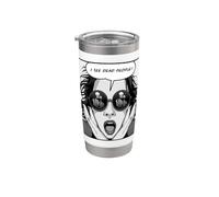 Je vois des morts Pop Art Emo Goth Girl Gobelet isotherme en acier inoxydable double paroi