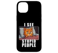 Je Vois Les Gens stupides Parodie x Qui est entouré d'idiots en Coque pour iPhone 14 Plus