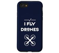 Je Vole des Drones quadricoptère Objet vol Pilote Coque pour iPhone SE (2020) / 7/8