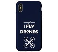 Je Vole des Drones quadricoptère Objet vol Pilote Coque pour iPhone X/XS