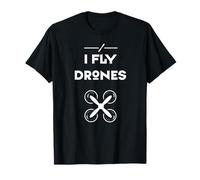 Je Vole des Drones quadricoptère Objet vol Pilote T-Shirt