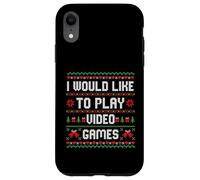 Je Voudrais Jouer à des Jeux vidéo - Gaming Christmas Gamer Coque pour iPhone XR