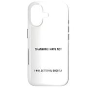 Je Voudrais m'excuser à Toute Personne Que Je n'ai Pas offensé drôle Coque pour iPhone 17