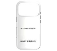 Je Voudrais m'excuser à Toute Personne Que Je n'ai Pas offensé drôle Coque pour iPhone 17 Pro