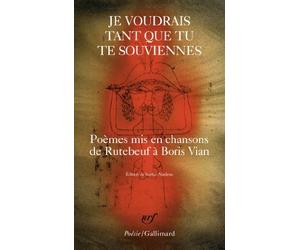 Je Voudrais Tant Que Tu TE Souviennes: Poemes Mis En Chansons by Collectif (2013-05-01)