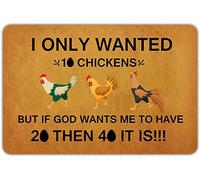 Je Voulais Seulement 10 Poulets Tapis De Porte Antidérapant Absorbant Paillasson Facile À Nettoyer Paillasson Exterieur pour Accessoires Maison Intérieur Couloir 40 X 60Cm