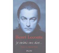 Je voulais vous dire...