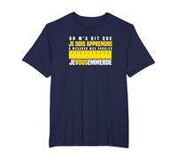 Je Vous emmerde mesurer Ses Paroles Humour T-Shirt, Homme Grandes Tailles, Bleu Marine, 6X Tall