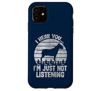 Je Vous entends, Je n'écoute Tout Simplement Pas Funny Bullterrier Coque pour iPhone 11