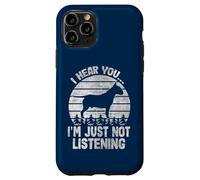 Je Vous entends, Je n'écoute Tout Simplement Pas Funny Bullterrier Coque pour iPhone 11 Pro