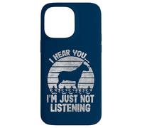 Je Vous entends, Je n'écoute Tout Simplement Pas Funny Bullterrier Coque pour iPhone 14 Pro Max