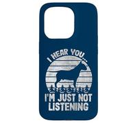 Je Vous entends, Je n'écoute Tout Simplement Pas Funny Bullterrier Coque pour iPhone 15 Pro