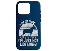 Je Vous entends, Je n'écoute Tout Simplement Pas Funny Bullterrier Coque pour iPhone 16 Pro
