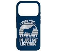 Je Vous entends, Je n'écoute Tout Simplement Pas Funny Bullterrier Coque pour iPhone 17 Pro