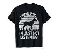 Je Vous entends, Je n'écoute Tout Simplement Pas Funny Bullterrier T-Shirt