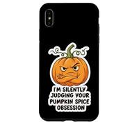 Je Vous Juge en Silence, Blague Amusante sur l'obsession de la Citrouille et des épices Coque pour iPhone XS Max