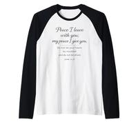 Je Vous Laisse la Paix, Foi chrétienne, Écriture Jean 14:27 Manche Raglan