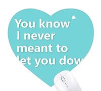 je vous laisserai jamais tomber. Jeux de tapis de souris en forme de coeur