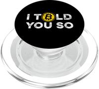 Je Vous l'avais Dit Bitcoin BTC Crypto-Monnaie Blockchain PopSockets PopGrip pour MagSafe