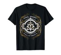 Je Vous salue Marie Pleine de grâce Notre Bienheureuse Marie T-Shirt
