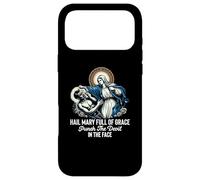 Je Vous salue Marie Pleine de grâce Punch The Devil in The Face Catholic Coque pour iPhone 17 Pro Max