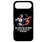 Je Vous salue Marie Pleine de grâce Punch The Devil in The Face Catholic Coque pour iPhone Air