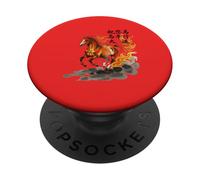 Je Vous Souhaite Bonne Chance pour l'année du Cheval PopSockets PopGrip Adhésif