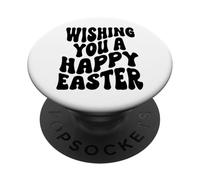 Je Vous Souhaite de joyeuses Pâques, Joyeux Dimanche de la Résurrection, Jésus PopSockets PopGrip Adhésif