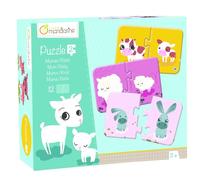[JE502O] Avenue Mandarine Une boite de 12 puzzles 2 pièces Mamans et bébé 8x1...