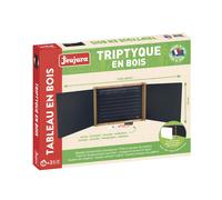 [JEA8795] JEUJURA Tableau Mural Triptyque en Bois Ouvert 156x43 cm - Teinté C...