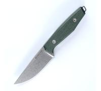 JEABROTHER Couteau à lame fixe en acier avec fourreau kydex 14c28n, EDC Outdoor Camping Survival Hunting fruit Knife (Sharp stone washing)