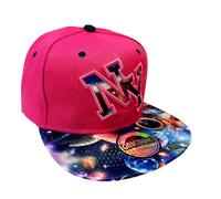 Jeamis NY Casquette USA Casquette d'été Snapback Baseball Cappy Unisexe Trucker Starter Casquette de Baseball Casquette Hawaii Culte, NY Pink Multicolore, taille unique