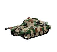 Jeamoc King Tigre Tank Militaire Char WW2 Jeu de Construction, 853 Pièces, Modèle de Tank WW2 Tiger Char avec Soldats, Compatible avec WW2
