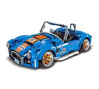 Jeamoc Technique Voiture de Course Jeu de Construction pour Fort Mustang Shelby Cobra 427, 1816 Pièces, Technique Voiture de Sports Block de Construction, Compatible avec Lego