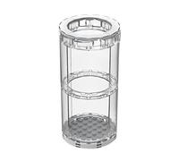 Jeamoc Vase Jeu de Construction pour Bouquet de Fleurs, 24 Pièces Transparent Verte Vase Block de Construction avec Base, Compatible avec Lego 40460 40524 40747 40647 (Gris)