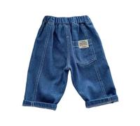 Jean 0 5 vieux porter pantalon simple bébé porter pantalon marron garçons, bleu, 18-24 mois